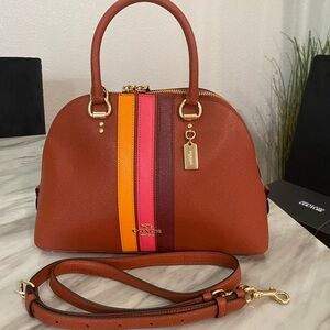 Coach Leather Dome Satchel Bag